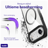 Buddi Hybrid Apple iPhone Air Hoesje MagSafe Back Cover Transparant Zwart afbeelding 2