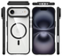 Buddi Hybrid Apple iPhone Air Hoesje MagSafe Back Cover Transparant Zwart afbeelding 9