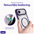 Buddi Hybrid Apple iPhone Air Hoesje MagSafe Back Cover Transparant Paars afbeelding 5