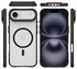 Buddi Hybrid Apple iPhone 17 Air Hoesje MagSafe Back Cover Matte Zwart afbeelding 9