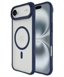 Buddi Hybrid Apple iPhone Air Hoesje MagSafe Back Cover Matte Blauw afbeelding