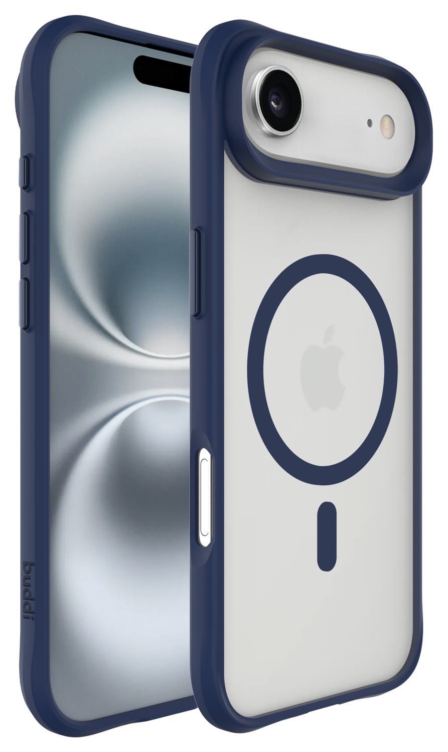 Buddi Hybrid Apple iPhone 17 Air Hoesje MagSafe Back Cover Matte Blauw afbeelding 8