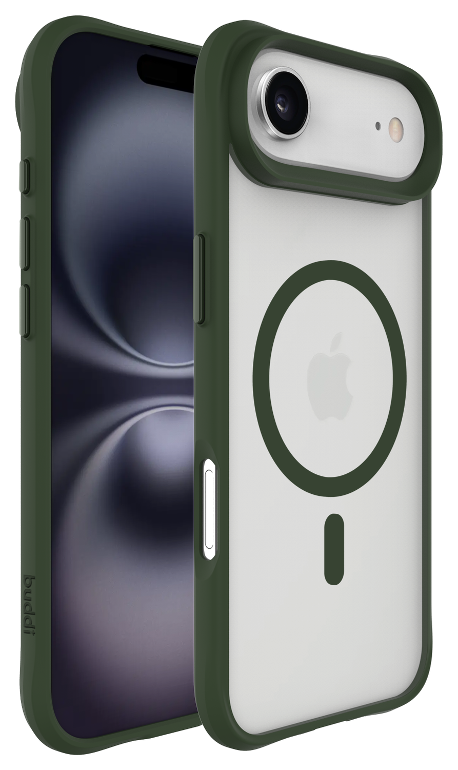 Buddi Hybrid Apple iPhone 17 Air Hoesje MagSafe Back Cover Matte Groen afbeelding 8