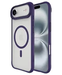 Buddi Hybrid Apple iPhone Air Hoesje MagSafe Back Cover Matte Paars afbeelding