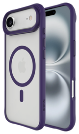 Buddi Hybrid Apple iPhone 17 Air Hoesje MagSafe Back Cover Matte Paars