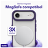 Buddi Hybrid Apple iPhone 17 Air Hoesje MagSafe Back Cover Matte Paars afbeelding 3