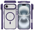 Buddi Hybrid Apple iPhone 17 Air Hoesje MagSafe Back Cover Matte Paars afbeelding 9