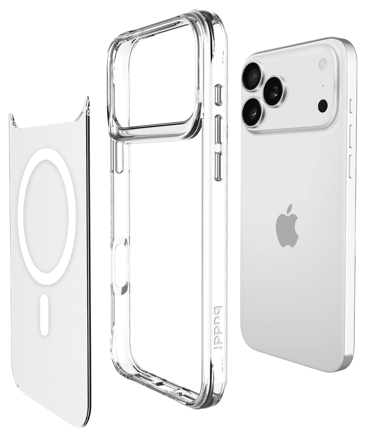 Buddi Core Apple iPhone 17 Pro Hoesje MagSafe Back Cover Matte Transparant afbeelding 10