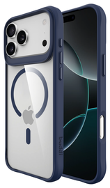 Buddi Hybrid Apple iPhone 17 Pro Hoesje MagSafe Back Cover Transparant Blauw afbeelding
