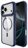 Buddi Hybrid Apple iPhone 17 Pro Hoesje MagSafe Back Cover Transparant Blauw