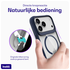 Buddi Hybrid Apple iPhone 17 Pro Hoesje MagSafe Back Cover Transparant Blauw afbeelding 5