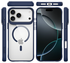 Buddi Hybrid Apple iPhone 17 Pro Hoesje MagSafe Back Cover Transparant Blauw afbeelding 9