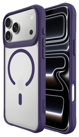 Buddi Hybrid Apple iPhone 17 Pro Hoesje MagSafe Back Cover Matte Paars afbeelding