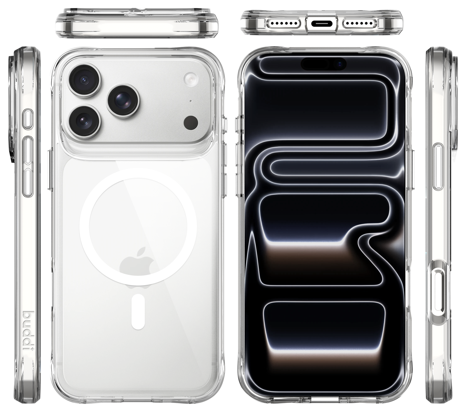 Buddi Core Apple iPhone 17 Pro Max Hoesje MagSafe Back Cover Transparant afbeelding 10