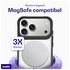 Buddi Hybrid iPhone 17 Pro Max Hoesje MagSafe Back Cover Transparant Zwart afbeelding 3