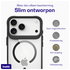Buddi Hybrid Apple iPhone 17 Pro Max Hoesje MagSafe Back Cover Transparant Zwart afbeelding 6