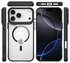 Buddi Hybrid Apple iPhone 17 Pro Max Hoesje MagSafe Back Cover Transparant Zwart afbeelding 9