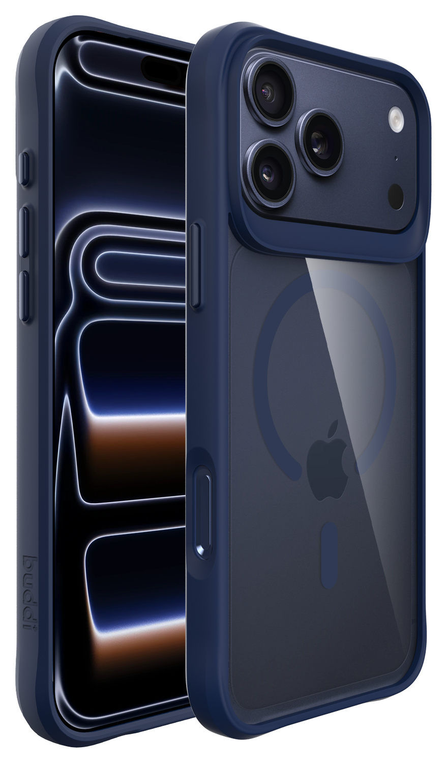 Buddi Hybrid iPhone 17 Pro Max Hoesje MagSafe Back Cover Matched Blauw afbeelding 10