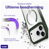 Buddi Hybrid Apple iPhone 17 Pro Max Hoesje MagSafe Back Cover Transparant Groen afbeelding 2