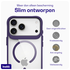Buddi Hybrid Apple iPhone 17 Pro Max Hoesje MagSafe Back Cover Transparant Paars afbeelding 6
