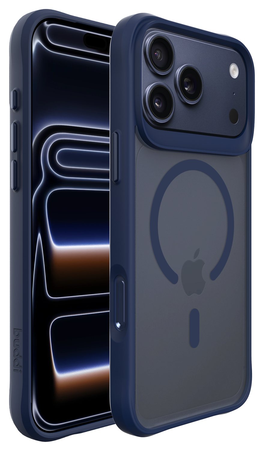 Buddi Hybrid iPhone 17 Pro Max Hoesje MagSafe Back Cover Matte Blauw afbeelding 9