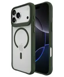 Buddi Hybrid Apple iPhone 17 Pro Max Hoesje MagSafe Back Cover Matte Groen afbeelding