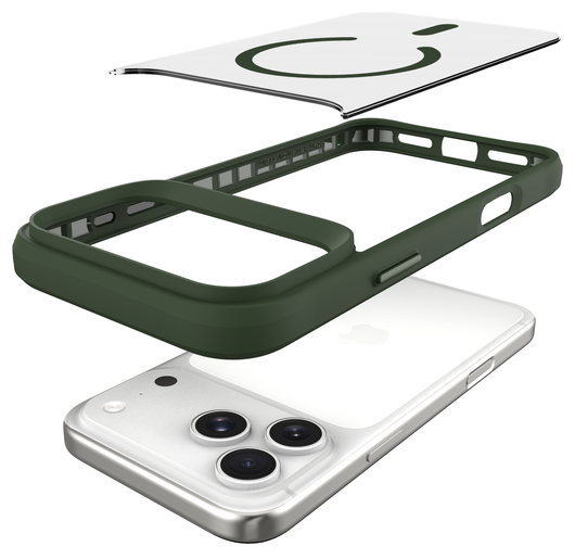 Buddi Hybrid iPhone 17 Pro Max Hoesje MagSafe Back Cover Matte Groen afbeelding 8