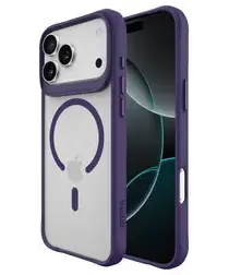 Buddi Hybrid Apple iPhone 17 Pro Max Hoesje MagSafe Back Cover Matte Paars afbeelding