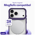 Buddi Hybrid Apple iPhone 17 Pro Max Hoesje MagSafe Back Cover Matte Paars afbeelding 3