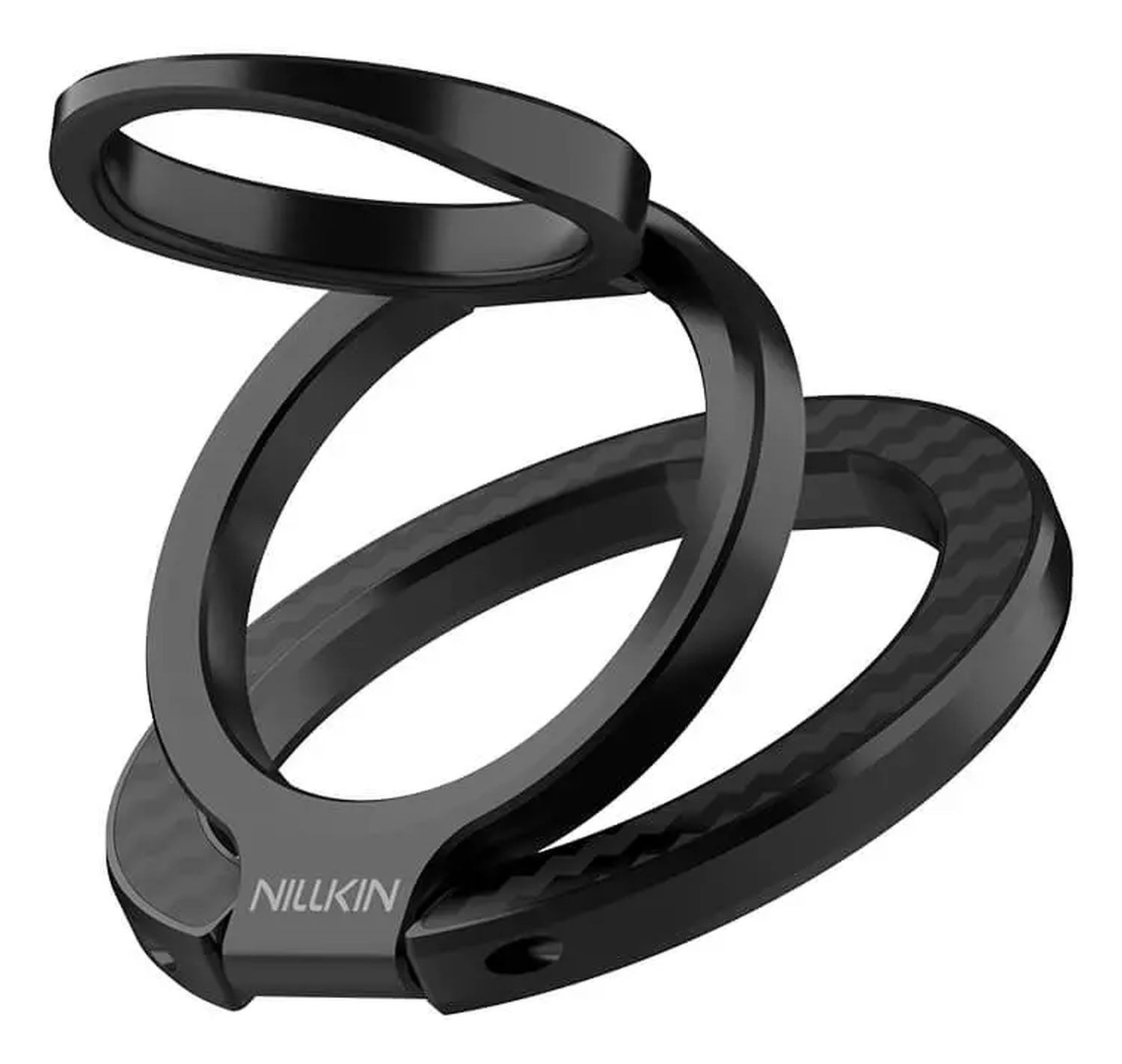 Nillkin FiberSnap MagSafe Ring Houder Standaard Aramidevezel Zwart afbeelding 1