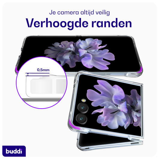 Buddi Core Samsung Galaxy Z Flip 7 Hoesje MagSafe Back Cover Transparant afbeelding 3