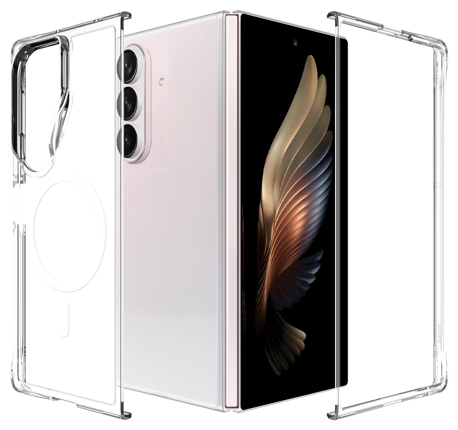 Buddi Core Samsung Galaxy Z Fold 7 Hoesje MagSafe Back Cover Transparant afbeelding 9