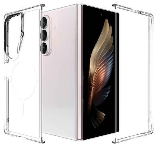 Buddi Core Samsung Galaxy Z Fold 7 Hoesje MagSafe Back Cover Transparant afbeelding 9