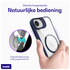 Buddi Hybrid Apple iPhone 16e Hoesje MagSafe Back Cover Transparant Blauw afbeelding 4