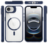 Buddi Hybrid Apple iPhone 16e Hoesje MagSafe Back Cover Transparant Blauw afbeelding 9