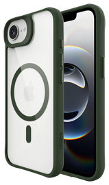 Buddi Hybrid Apple iPhone 16e Hoesje MagSafe Back Cover Transparant Groen afbeelding