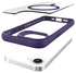 Buddi Hybrid Apple iPhone 16e Hoesje MagSafe Back Cover Transparant Paars afbeelding 10