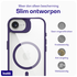 Buddi Hybrid Apple iPhone 16e Hoesje MagSafe Back Cover Transparant Paars afbeelding 6