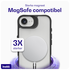 Buddi Hybrid Apple iPhone 16e Hoesje MagSafe Back Cover Matte Zwart afbeelding 3