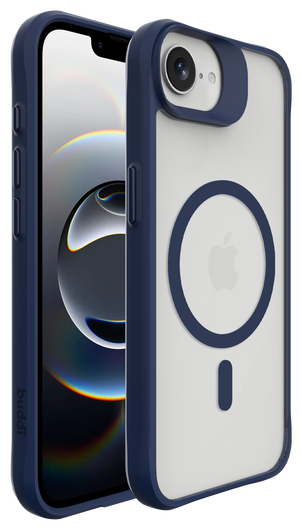 Buddi Hybrid Apple iPhone 16e Hoesje MagSafe Back Cover Matte Blauw afbeelding 8