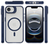 Buddi Hybrid Apple iPhone 16e Hoesje MagSafe Back Cover Matte Blauw afbeelding 9