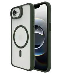 Buddi Hybrid Apple iPhone 16e Hoesje MagSafe Back Cover Matte Groen afbeelding