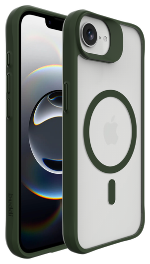 Buddi Hybrid Apple iPhone 16e Hoesje MagSafe Back Cover Matte Groen afbeelding 8