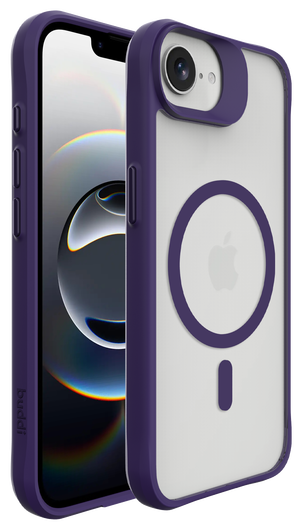 Buddi Hybrid Apple iPhone 16e Hoesje MagSafe Back Cover Matte Paars afbeelding 8