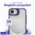 Buddi Hybrid Apple iPhone 16e Hoesje MagSafe Back Cover Matte Paars afbeelding 3