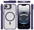 Buddi Hybrid Apple iPhone 16e Hoesje MagSafe Back Cover Matte Paars afbeelding 9