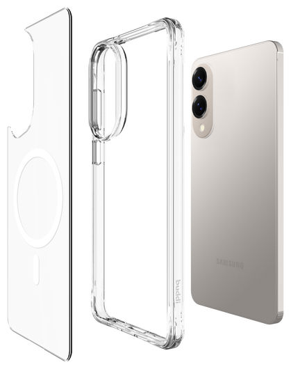 Buddi Core Samsung Galaxy S25 Edge Hoesje MagSafe Back Cover Transparant afbeelding 9