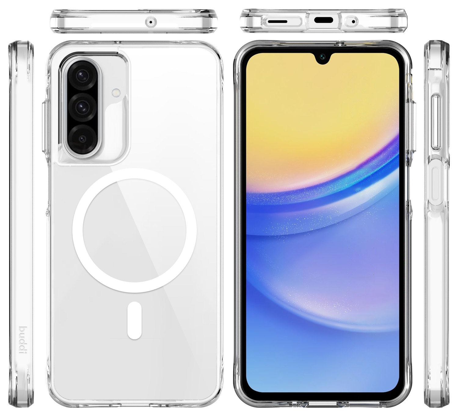 Buddi Core Samsung Galaxy A16 / A26 Hoesje MagSafe Back Cover Transparant afbeelding 10