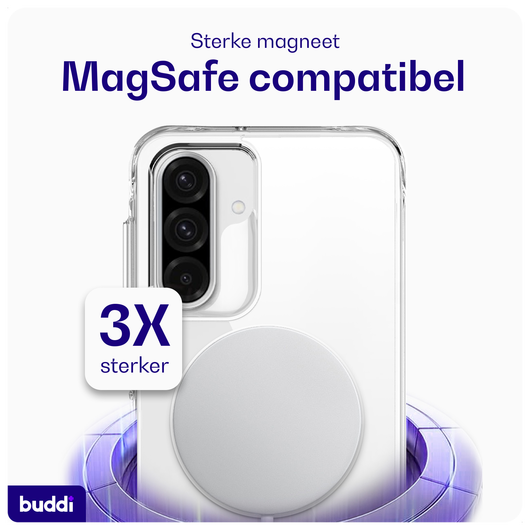 Buddi Core Samsung Galaxy A16 / A26 Hoesje MagSafe Back Cover Transparant afbeelding 3