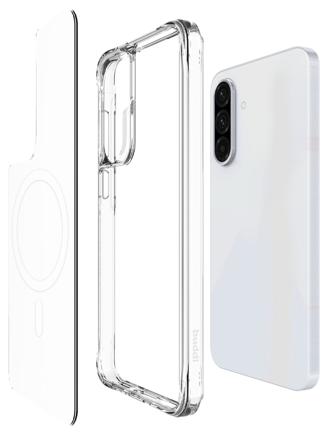 Buddi Core Samsung Galaxy A56 / A36 Hoesje MagSafe Back Cover Transparant afbeelding 9